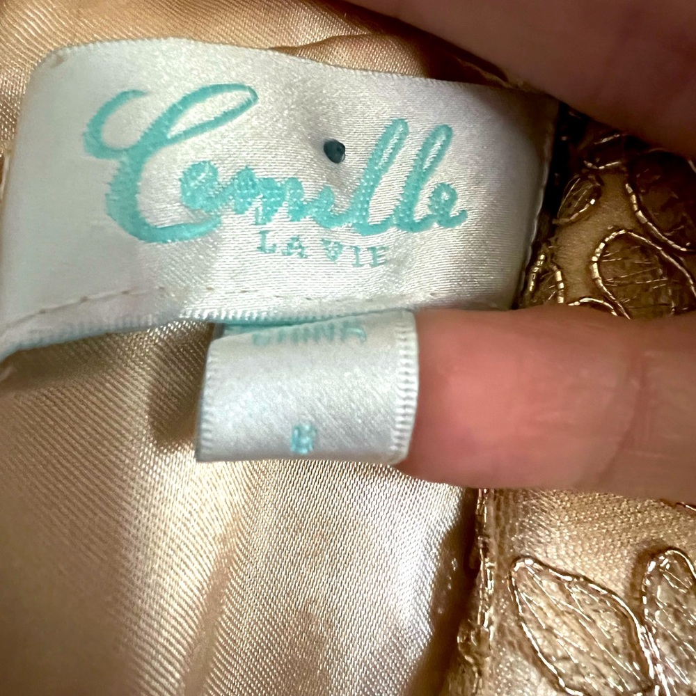 Evening Gown wore once for son’s wedding.